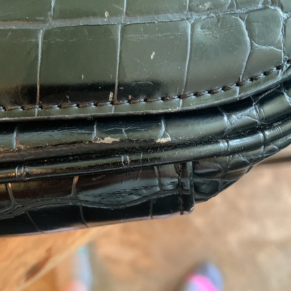 Zara Croc Embossed Shoulder Bag - Picture 12 of 14